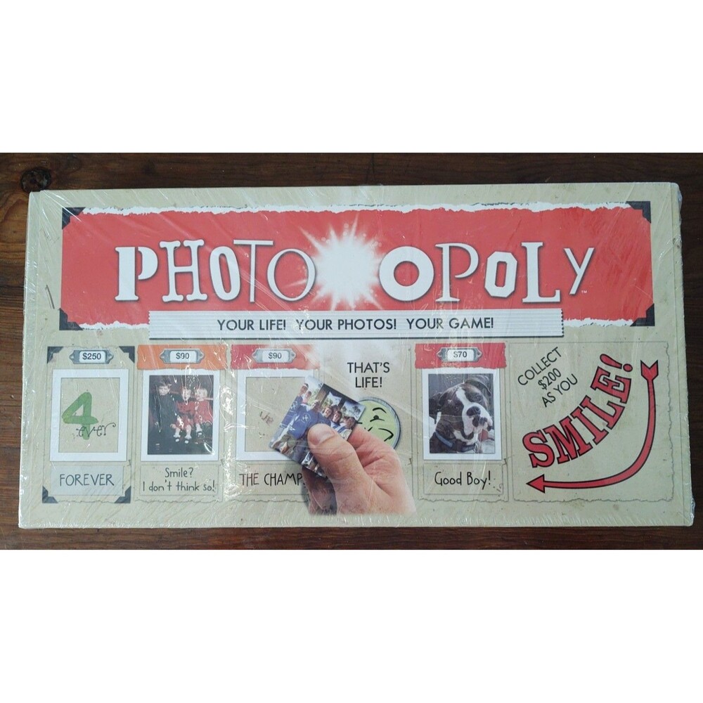 New Sealed PhotoOPoly Your Life Your Photos Board Game Great Event Game Gift